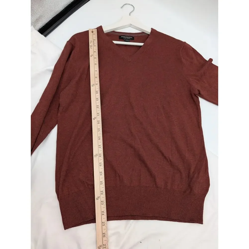 Banana Republic Silk Cotton Cashmere Men's Sweater Medium Luxury Blend Career